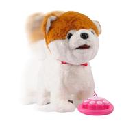 Genérico Chien Robot - Peluche 25 x 13 x 29 cm | Jouet Intelligent Doux et réaliste | Chiot Robot avec capteur Tactile et Sons de Type Anniversaire Noël pour