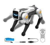 Genérico Chien robotique télécommande 2,4 GHz activé par la voix | Robot chiot intelligent pour enfants à partir de 6 ans jeu d'apprentissage éducation divertissement maison chambre