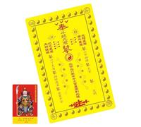 Generico Chinese New Year Protection Card - Collectible Portable Copper Keepsake | Spiritual Blessing Cards | for Luck Harmony Success Bag Travel Holiday Home Display
