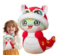 Genérico Chinese Snake Peluche - Year of the Snake Mascot | 2025 Snake Stuffed Animal | Chinese Snake Plush Toy Creative Peluche Toys Snake Year Cartoon Chinese Style Mascot Peluche Jouet