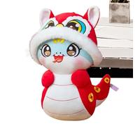 Genérico Chinese Snake Peluche - Year of the Snake Mascot | 2025 Snake Stuffed Animal | Chinese Snake Plush Toy Creative Peluche Toys Snake Year Cartoon Chinese Style Mascot Peluche Jouet