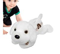 Generico Chiot à LED, peluche chiot éclairée - Peluche animal lumineuse - Chiot en peluche douce à LED Amis de la bonne nuit pour petits 35,6 cm