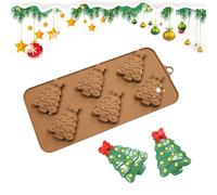 Generico Chocolate Mold, Non-Stick Chocolate Mould, 6-cavity Festive Easy Demolding Mold For Birthday Festival Home Party Holiday Baking Kitchen Dessert Cooking Celebration