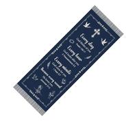 Genérico Christian Prayer Shawl - 27,5 x 70,8 pouces - Shawl - Praying Scripture Wrap For Mother | Praying Church Worship Bible Study Religious Ceremony Decoration Accessories, multicolore, A