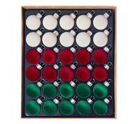 Generico Christmas Ball Ornaments - Flocking Balls Ornaments Holiday Decor,30 Pieces Home Decor Christmas Party Decorations for Window Wall Living Room Bedroom Garden Indoor