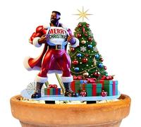 Genérico Christmas Garden Stakes - Christmas Yard Stakes - Winter Character Garden Stake Decoration, Waterproof Christmas Outdoor Decorations, Flat Garden Lawn Decor Easter, Christmas, New Year