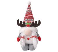 Generico Christmas Gnomes, Small Cute Holiday Figurine Ornament, Faceless Figurines with White Beard for Living Room Office Bedroom Table Desktop Window Mantels Tree Party