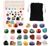 Genérico Christmas Ornament Countdown - 24 Days Crystals, 2025 Decorative Crystal and Stone Set for Christmas Countdown | Ornament Decorations for Women, Men, Boys, Girls | Idéal pour Yoga Lovers