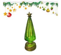 Generico Christmas Table Centerpiece, Lighted Mini Tabletop Tree Decoration, 2.76 x 5.91 Inches, Battery Operated LED Lights, Compact Holiday Decor, Festive Ornament for Fireplace Bedroom Hotel Shelf
