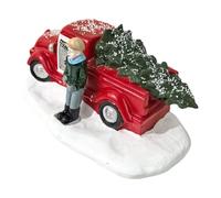 Genérico Christmas Toy Truck - Résine Vintage Rustique Model, Festive Decorative Holiday Vehicle, Classic Seasonal Display Accent | Charming Ornament For Party Offices Home Room Desk Desktop Farm