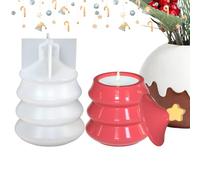 Generico Christmas Tree Jar Mold, DIY Silicone Casting Supplies, Resin Jar Mold with Lid for Ciment, Plaster, And Art Projects, Holiday Crafting, Teachers, Creative Hobbyists, Home Crafts