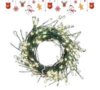 Generico Christmas Tree Lights Indoor | 9,8 Ft 8 modes USB Powered Twinkle, Warm White LED Christmas Tree Lights | for Bedroom Outdoor Garland Mantel Fireplace Patio Porch Holiday Wedding