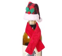 Generico Christmas Wine Bottle Cover, Holiday Wine Bottle House, Santa Claus Wine Decoration, Wine Bottle Cover, Christmas Wine Bottle Cover, Cute Wine Bottle Cover , A, riferimento alla