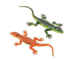 Generico ChromaLizard Duo | 2 pièces couleur changeante reptile jouet ABS réaliste Chameleon style éducatif | Sensory Learning Animal Figure Classroom Party Favor Kids Science Curiosity Play Gift
