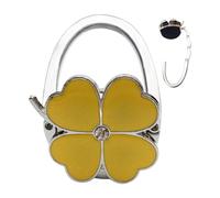 Genérico Cintre de table pour portefeuille - Crochet pliable en de zinc | Support de bureau pour clés, tasses, écouteurs et sac à dos | Organisateur portable antidérapant type cœur