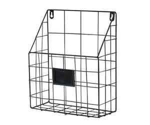 Genérico Cintre mural pour journaux, grille métallique, porte-manteau en métal, rangement matériel fer, courrier, brochures | Multipurpose Outdoor Indoor Utility Premium