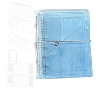 Generico Classeur A7 à trois plis avec pages détachables, carnets et journaux rechargeables pour , adultes, école ollège, dortoir, bureau, voyage, extérieur, camping, 14,5 x 12 cm