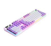 Genérico Clavier de jeu RGB - Résistant aux déversements - 43,5 cm nti -Fantasma | ABS USB Wired Computer Keyboard Ordinateur PC, Laptop, et Violet