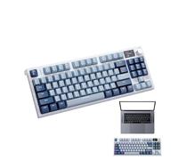 Genérico Clavier mécanique 2,4 G, rétro-éclairé monté sur Joint de 3 Modes sans Fil/avec câble/ 5.0 2,4 GHz, Clavier Interchangeable Chaud pour Les Amateurs de Jeux