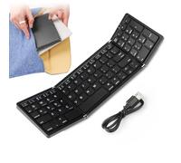 Generico Clavier sans fil pliable, clavier pliable,Clavier sans fil pliable en trois langues | Petit clavier multilingue multilingue pour tablettes et smartphones