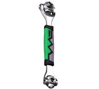 Genérico Clé à cliquet avec insert, tête complète à 360 degrés, 52 en 1 Clé à douille ergonomique à faible effort, pour voiture, vélo, électroménager, entretien industriel