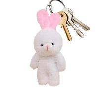 Generico Clé en peluche lapin | cadeau pour fête animal doux - Charm sac en peluche porte-clés, pour, garçons, adultes, famille, amis et compagnons