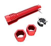 Genérico Clé pour robinet d'évier : outil manuel ergonomique et résistant en métal | Clés pour écrous Outil de lavabo avec design rainuré | Clé à niveau pour salle de bain, C