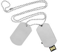 Generico Clé USB Clé USB Plaque Militaire Dog Tag 128 Go Mémoire A06 (128 Go)