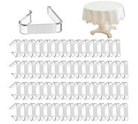 Generico Clip Clear Clip de nappes, Clip pour nappes - 60 clips pour nappes de salle à manger Coupe-vent | Restaurants Hotel casa Table basse Pistes pour mariages, Banquet