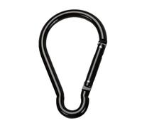 Genérico Clip de mousqueton pour lliage d'aluminium de 3,9 pouces, design sans verrouillage, crochet en forme de citrouille, capacité de charge de 55 livres, connecteur de liaison de rebond