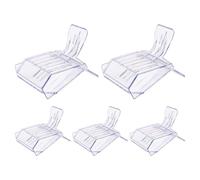 Genérico Clip de reine - Cage Reine pour abeilles | 5 clips attrape-rêves transparents, outil de capture de reine, outil de marquage des apiculteurs pour élever en toute sécurité la tente