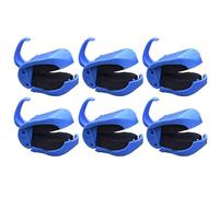 Generico Clip pour canne de lot de 6 - Bloc pour Cānna réutilisable antidérapant en ABS 4,5 x 3 x 1,5 cm | Porte canne à Pësca multifonctionnelle, compatible pour la mer, la rivière, le lac | Gita D