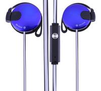 Genérico Clip sur écouteurs avec câble de 3,5 mm | Oreillette avec crochet pour l'oreille de fitness, accessoires pour téléphones portables pour entraînement d'exercices de yoga, sport