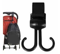 Generico Clips de Poussette | Crochets rotatifs à 360 degrés à Haute résistance | avec cintrines et pour Poussette,pour Maman dépenses Sacs Portefeuilles Sac à Dos Chaise roulante Shopping