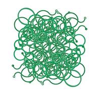 Generico Clips pour tomates et grimpantes - 100 Pinces avec sécurité intégrée - Pinces pour tomates de Jardin, pour Serre extérieure, UVA, légumes, Fleurs et