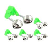 Generico Cloches de Cannes à en cuivre, 5 pièces à Haute sensibilité et résistantes Chutes, avec lumière de Nuit et Clips de Fixation | Avertisseurs de bouffée Portables pour la journée et