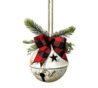 Genérico Cloches de Noël géantes en métal avec nœuds de Noël géants