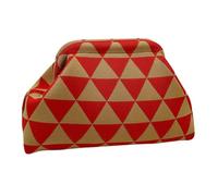 Genérico Clutch Purse - Woven Easy Access Lock Closure | Crochet Clutch Purse Dumpling Bag | Women's Color-Block Summer Bag, Casual Beach Evening Wedding Tote, for Commuting Music Festival, 30 x 9 x