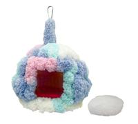 Genérico Cockatiel Nest Anti-Chew Frame Warm Winter Parrot Hammock | Coussin doux avec doublure en polaire chaude, design lavable, cadre anti-chute, adapté pour les amoureux des oiseaux