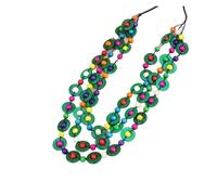 Generico Collier coquillage de noix de coco pièce en couches ethnique bohème unisexe pendentif coquillage naturel, One Size, Métal, Pas de gemme