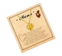 Genérico Collier pour maman | Bijoux en plaqué or pour femmes enceintes - Collier chaîne | pour mère, épouse, petite amie, couple, famille, amis, collègues de travail