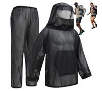 Genérico Combinaison de mouche pour adultes - Mesh Bee Suit | Vestes d'apiculture pour vêtements de protection | Veste à capuche, filet en polyester respirant, barrière contre les insectes pour