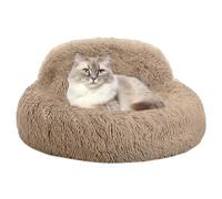 Generico Comfort Dog Bed | Donut Round Dog Bed - Bords surélevés Antidérapant Confortable Canapé pour Sommeil Nuit Tempête Repos Quotidien Appartement Aire de Jeux Maison Chambre