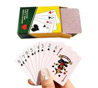 Genérico Compact Playing Cards - Portable Poker Board Games, 2 pouces Mini Deck with Case, Paper Card Set with Shine, Party Game Accessory, Travel Poker for Kids, Teens, Adultes