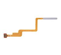 Generico Compatible avec Xiaomi 11T/11T Pro Rechange Flat Flex Circuit interne Switch Key Bouton Allumage Bouton Power On Off + BUTTON FINGERPRINT READER Spare Part (SILVER)