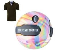 Generico Compteur de coups de golf Clicker | Mini multicolore Touch Reset 3 cm | Compteur de swing de golf | pour montres, gants, ceintures, vêtements, sacs, homme et femme