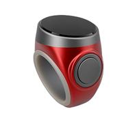 Genérico Compteur de doigts à 4 chiffres - Type de bouton d'affichage numérique grand | Nombre d'anneaux de clicker portable Compte d'aide Rechargeable Méditation Prière Relaxation