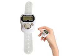 Genérico Compteur de doigts avec clicker | Compteur manuel de points à tricoter, outil de sport multifonction pour extérieur pour golf, camping, randonnée, coaching et entraînement sportif