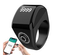Genérico Compteur de prière, dispositif intelligent avec doigt avec écran clair, rappel de temps portable, compte électronique qui affiche l'horloge, alertes de programmation totale de Reci