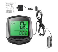 Generico Compteur de vitesse de vélo filaire | Affichage LCD chronomètre étanche | Vélo - Affichage LCD rétroéclairé/Arrêt automatique pour vélo sur route